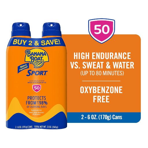 Banana Boat Sport Ultra Sunscreen Spray Twin Pack