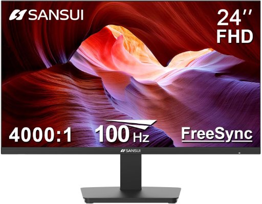 SANSUI 24-Inch 100Hz FHD PC Monitor 
