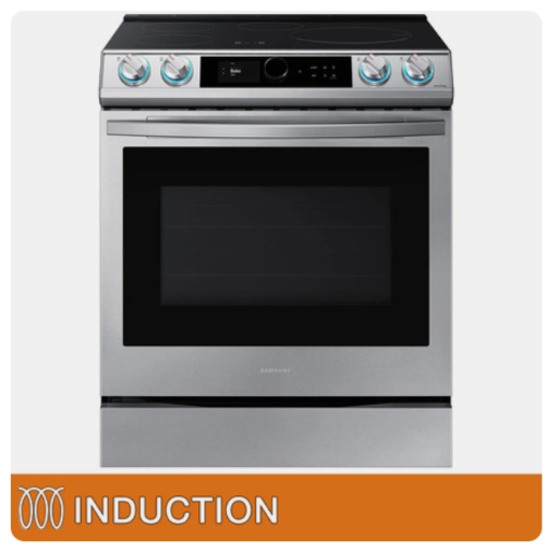 Samsung 6.3 cu. ft. Smart Slide-In Electric Induction Range