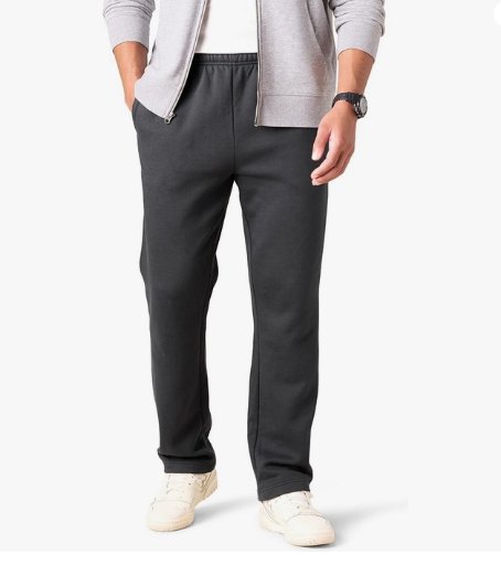 Amazon Essentials Men's Fleece Open Bottom Sweatpants