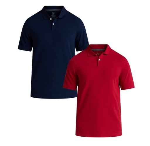 George Men’s & Big Men’s 2-Pack Pique Polo Shirt