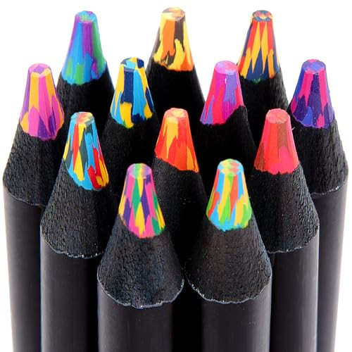 12 Rainbow Colored Pencils