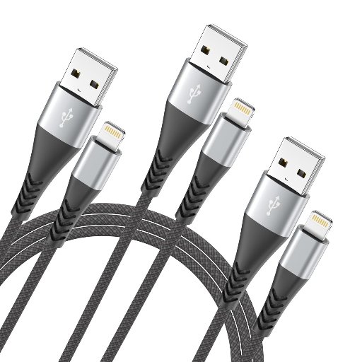 iPhone Charger Fast Charging 3Pack 6FT Apple MFi Certified Lightning Cable