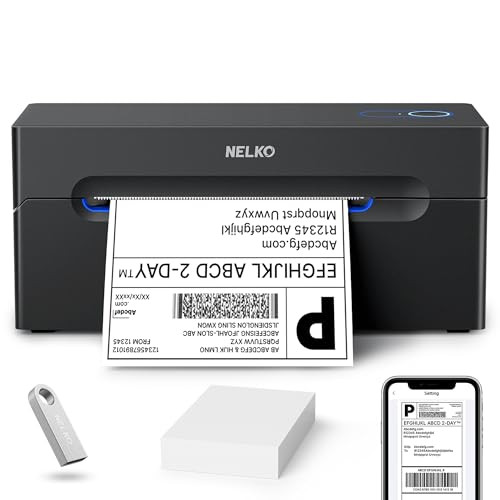 Nelko Bluetooth Thermal Shipping Label Printer