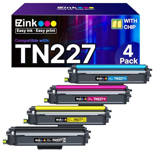Ink-TN227 Toner Cartridge, 4 Pack