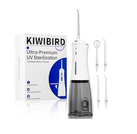 Water Dental Flosser with UV-C Sanitization