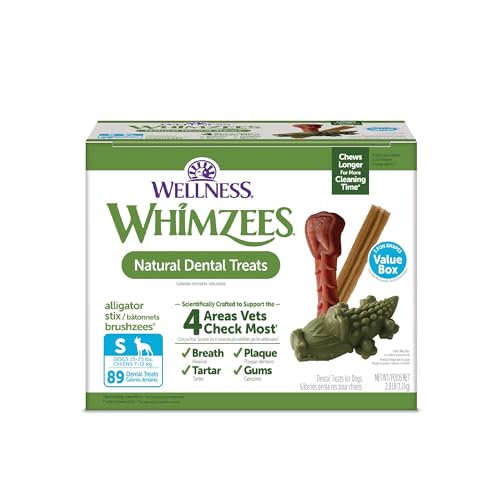 Wellness WHIMZEES Value Pack Natural Dog Dental Treat, Small Size, 89 Count Deal