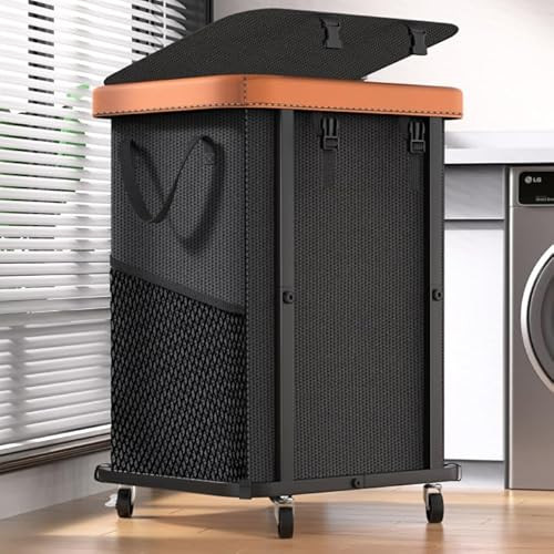 Large Fashion Laundry Basket with Wheels