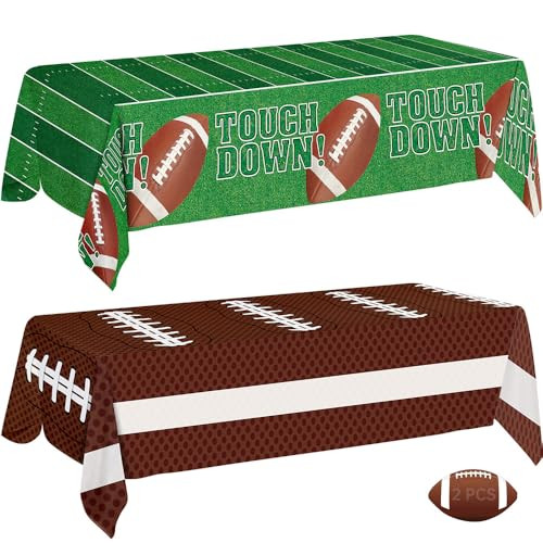 Football Party Table Clothes 2-Pack