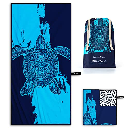 Ocoopa Oversized Quick Dry/Sand Free Microfiber Beach Towel - Many Options 