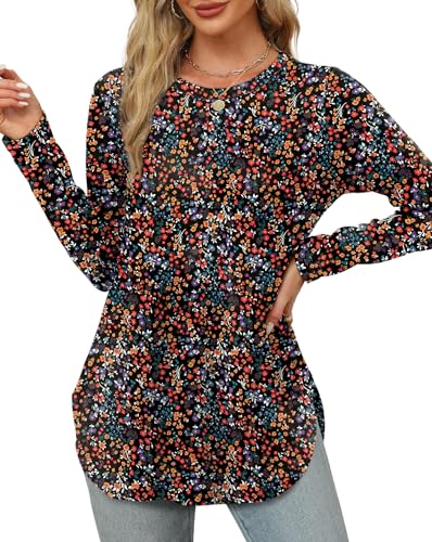 Long Sleeve Floral Tops Deal