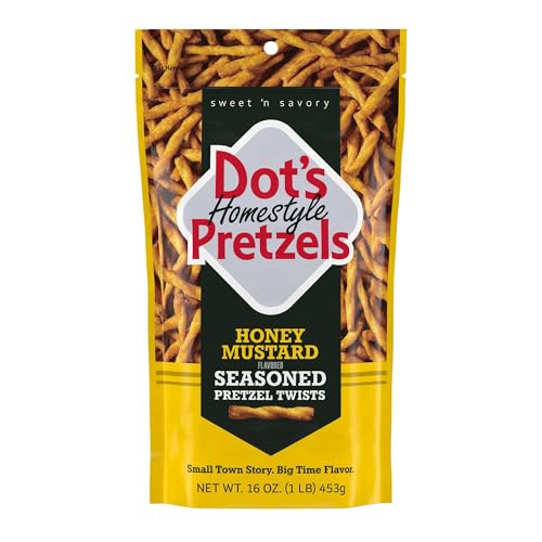 Dot's Homestyle Pretzels Honey Mustard Seasoned Pretzel Twists 16-Ounce Deal