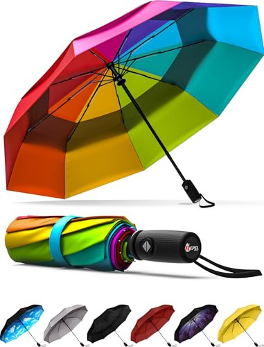 Repel Windproof Auto Open/Close Lightweight Compact Umbrellas