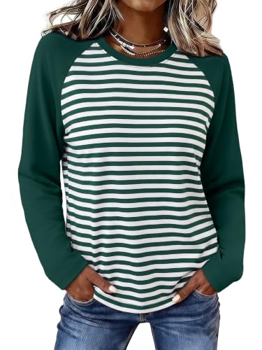 WIHOLL Long Sleeve Crewneck Tops 