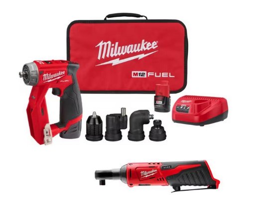 Milwaukee M12 FUEL 4-in-1 Installation Drill Driver Kit with M12 Ratchet