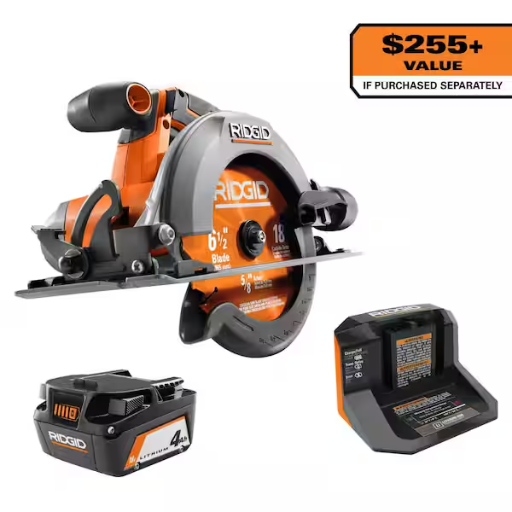 Rigid 18V Cordless Circular Saw Kit