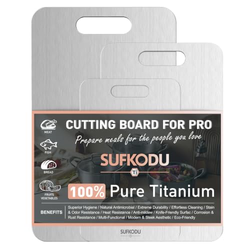 Sufkodu Titanium Cutting Boards 3-Piece