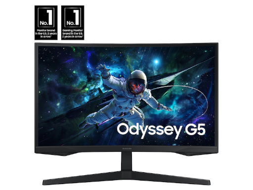 Samsung 27-inch Odyssey G55C QHD 165Hz HDR10 VA Curved Gaming Monitor