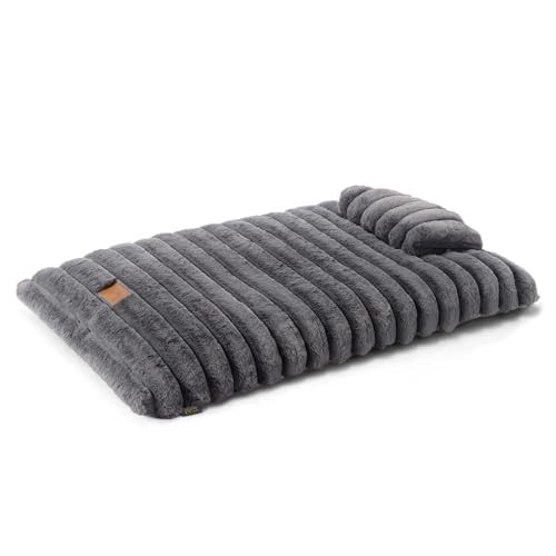 TOWN & COUNTRY LUXE CuddleTown Ribbed Bubble Stripe Pet Bed