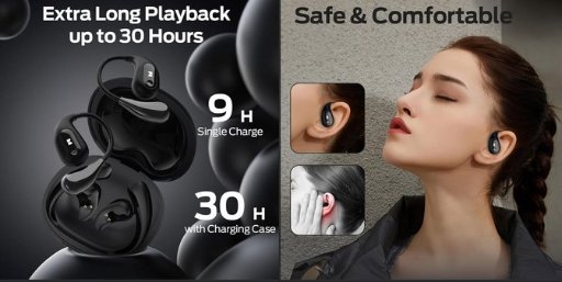 Monster Open Ear AC210 Headphones W/30H Playtime