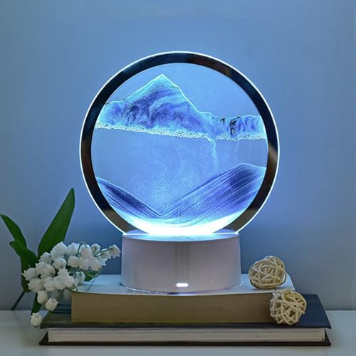 CRLKSSJX Moving Sand Art Lamp
