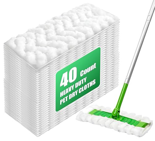 40-Count Disposable Dry Sweeping Cloths for Swiffer Sweeper
