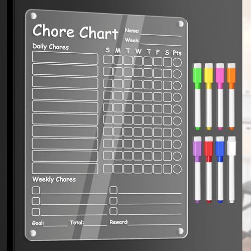 Acrylic Chore Chart for Kids