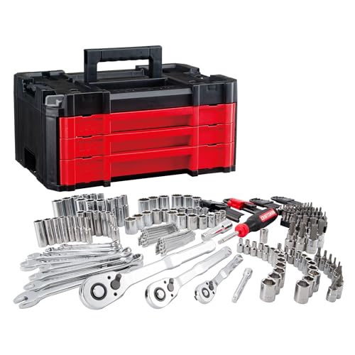 230-pc Craftsman Versastack Mechanics Tool Set w/ 1/4", 3/8" & 1/2" Ratchets Deal