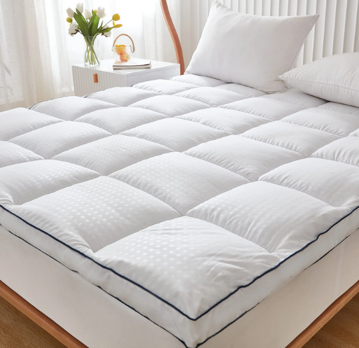 Justlet Extra Thick Cooling Breathable Queen Size Mattress Topper
