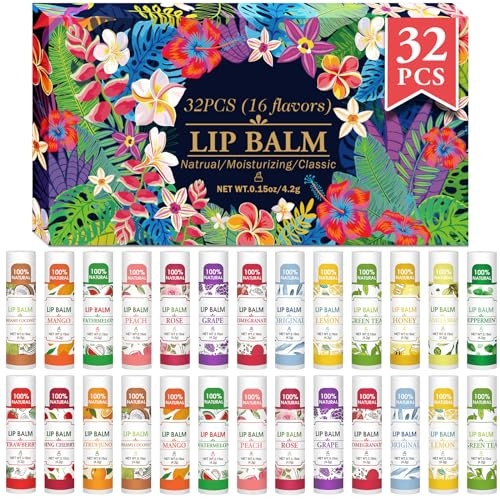32 Pack Lip Balm Set