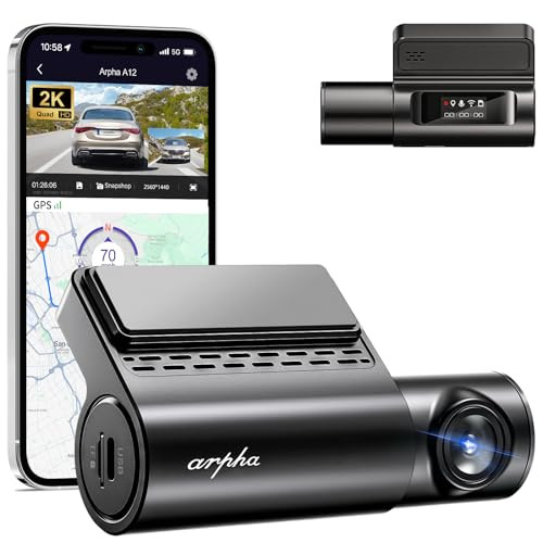 WiFi Front Dash Cam w/24hr Recording