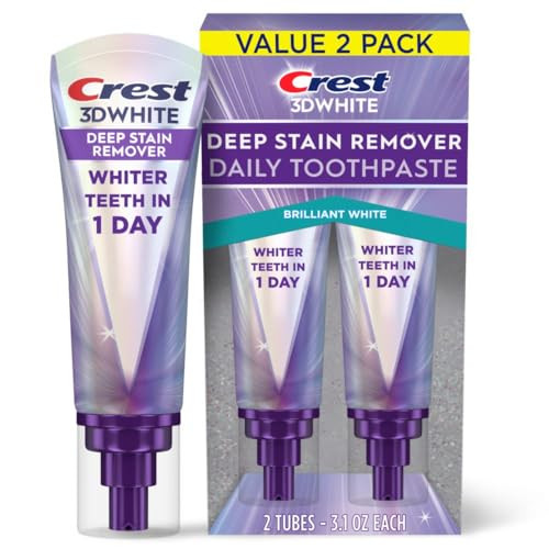 Crest 3D White Deep Stain Remover Toothpaste 2-Pack
