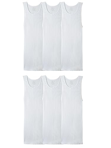 Fruit of the Loom Men's Sleeveless Tank A-Shirt 6-Pack