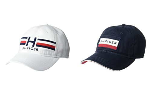 Tommy Hilfiger Men's Cotton Ira Adjustable Baseball Cap 2-Pack