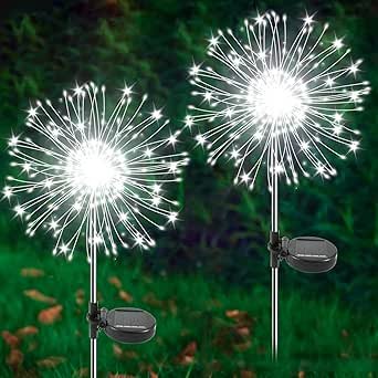 Solar Garden Lights Outdoor (2 Pack)