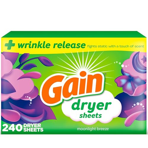 Gain Dryer Sheets 4-Pack, Moonlight Breeze, 960 Count