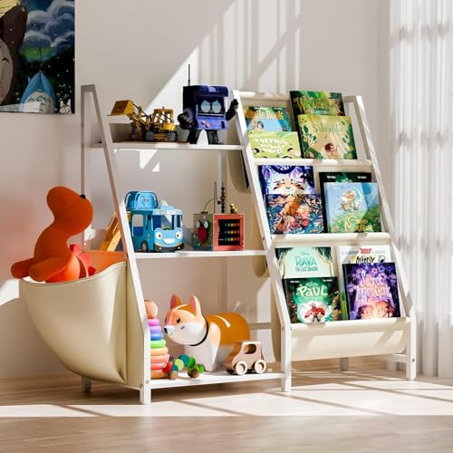 3 Tier Kids Bookshelf and Toy Organizer