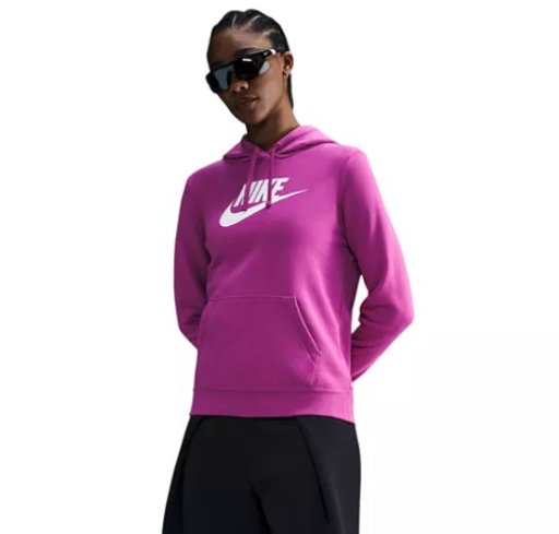 Nike Women's Sportswear Club Fleece Logo Pullover Hoodie