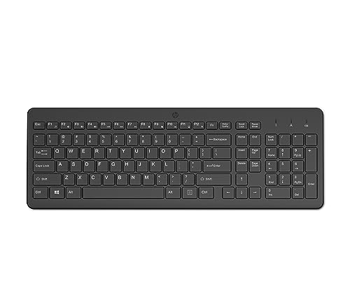 HP 220 Wireless Keyboard 2.4GHz Full-Size with Numeric Keypad