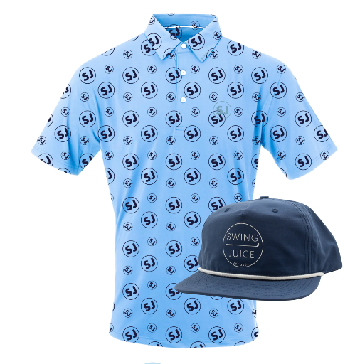 SwingJuice Men's Polo + Rope Hat Bundle