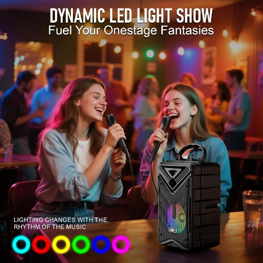 Portable Bluetooth Karaoke Speaker
