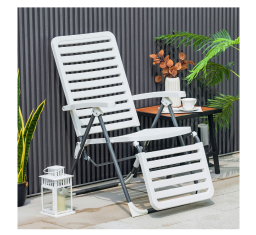 Folding Patio Chaise Lounger