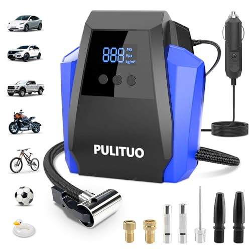 PULITUO 12v Tire Inflator / Portable Air Compressor