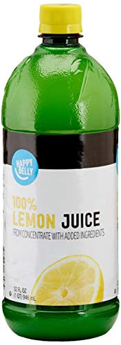 Happy Belly 100% Lemon Juice, 32 Fl Oz