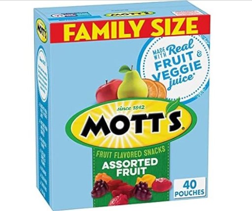 Mott's Fruit Flavored Snacks, Assorted Fruit, Pouches, 40 Count
