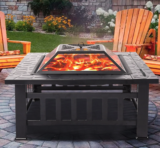 32-inch Wood Burning Fire Pit Table