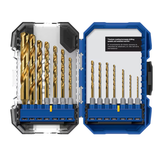YMMV | Kobalt 14-Piece Titanium Coated HSS Twist Drill Bit Set