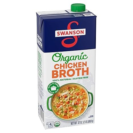 Swanson 100% Natural Organic Chicken Broth (32-Oz)