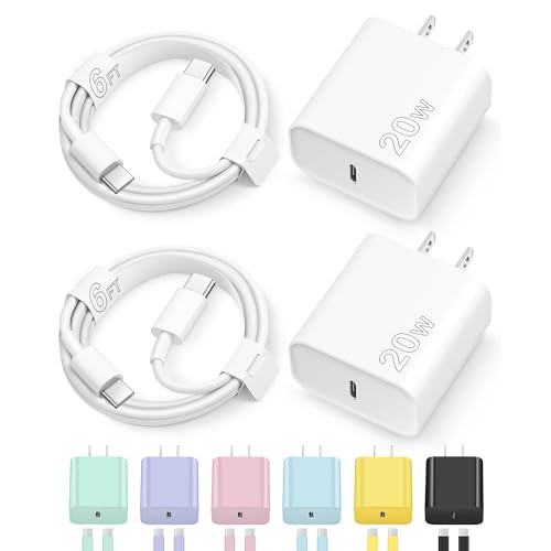 iPhone USB C Chargers with 6FT Cables - 2 Pack