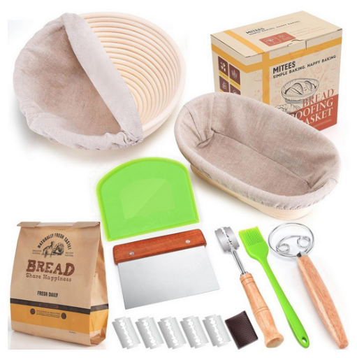 Mitees Bread Poofing Basket Kit